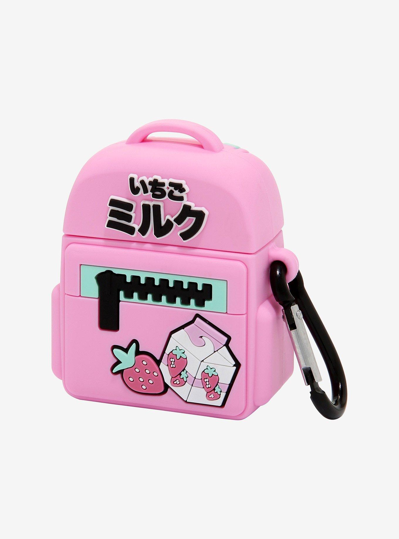 Strawberry Milk Figural Backpack Wireless Earbud Case Cover, , hi-res