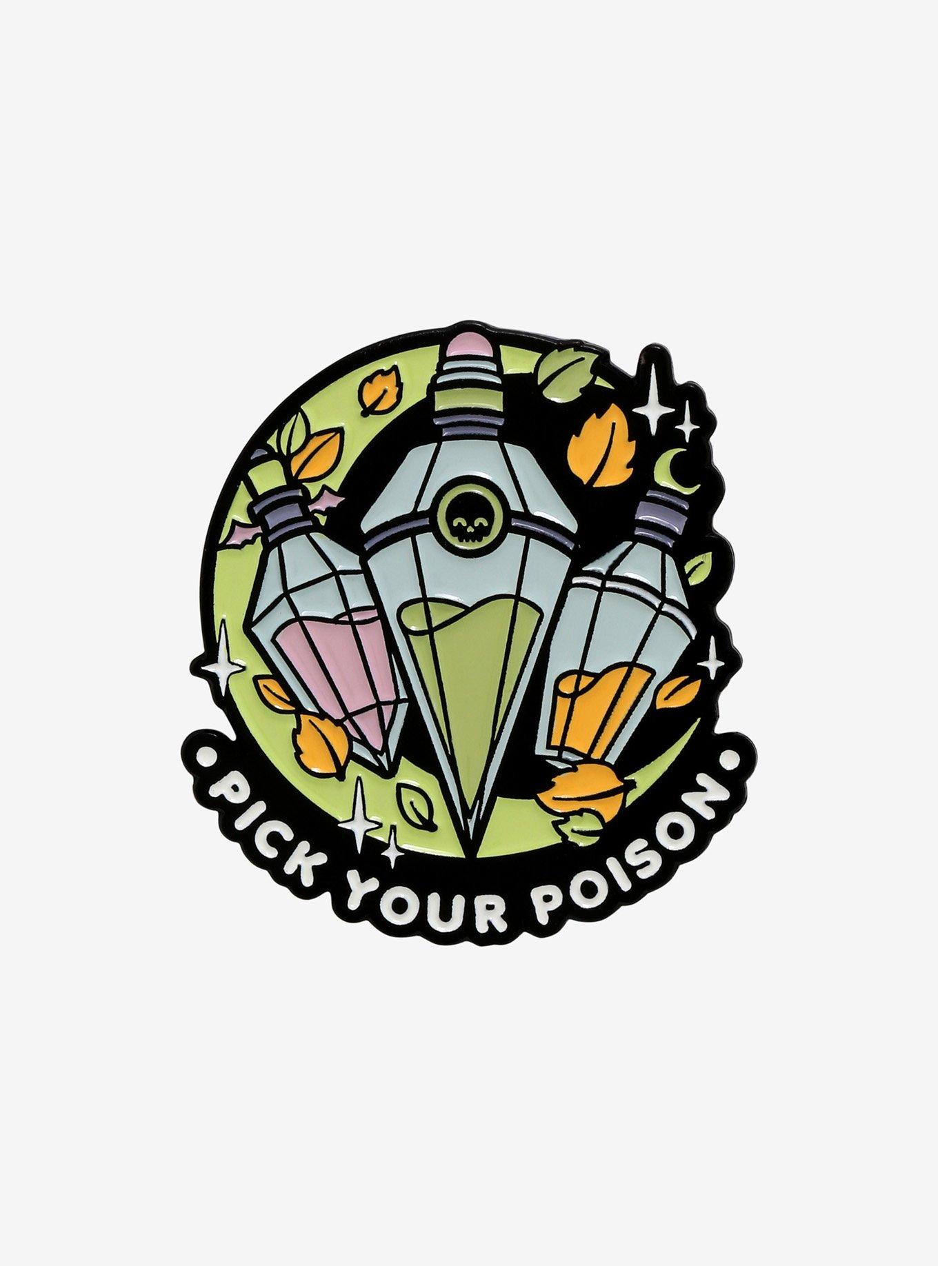 Kawaii Krypt Pick Your Poison Enamel Pin
