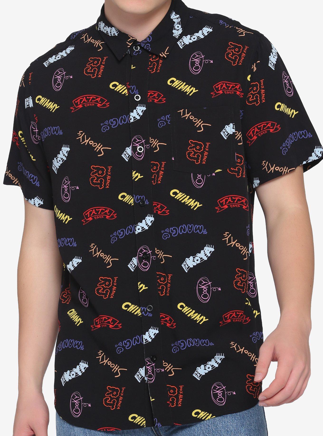 BT21 Doodle Woven Button-Up, MULTI, hi-res