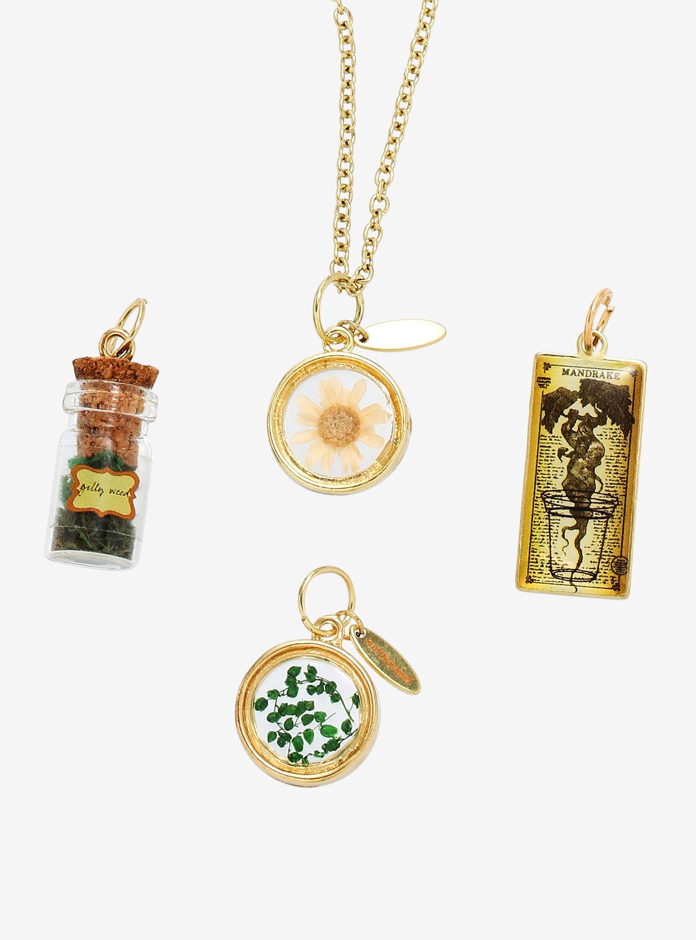 Harry Potter Herbology Interchangeable Charm Necklace - BoxLunch Exclusive, , hi-res