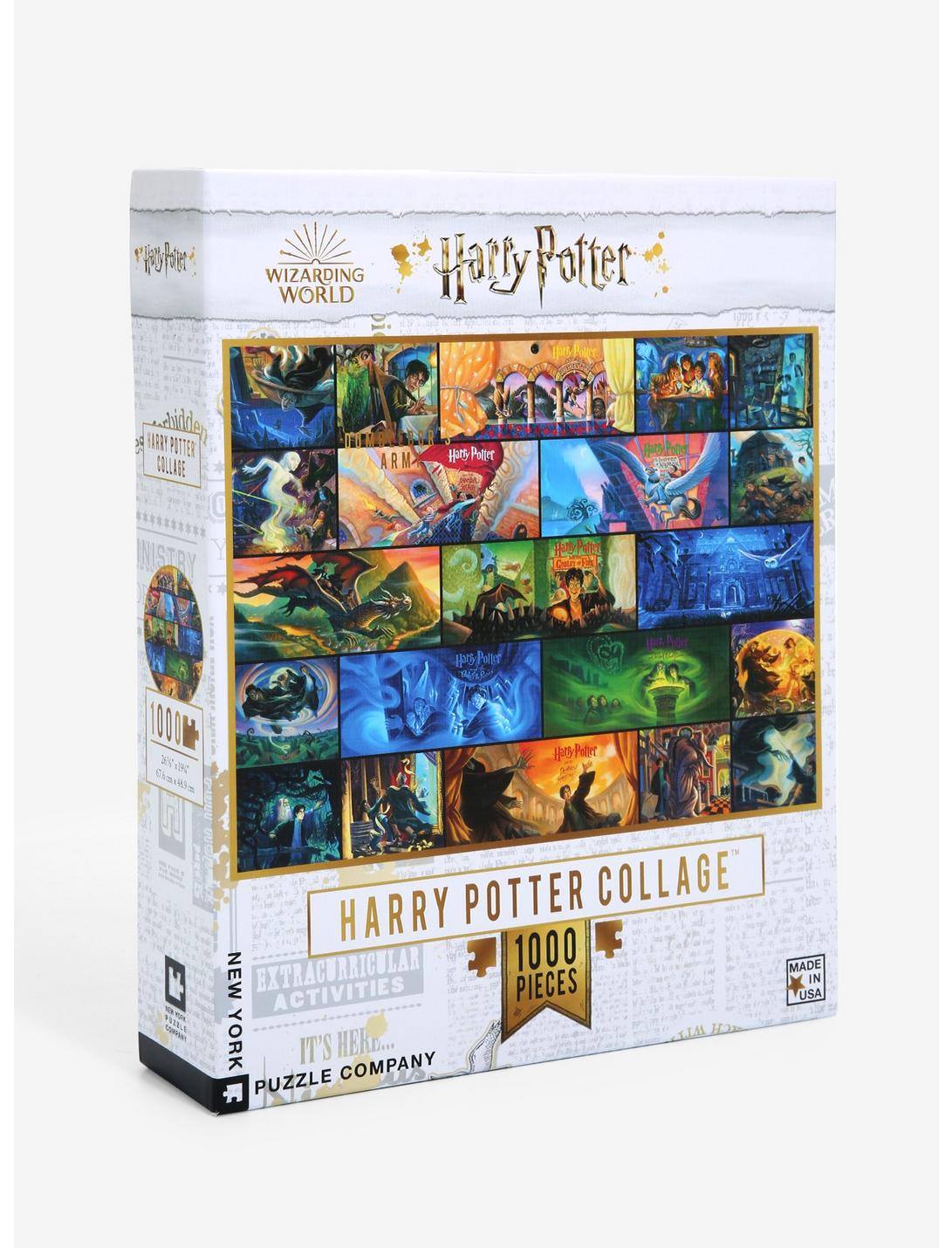 Harry Potter Book Art Collage 1000 Piece Puzzle, , hi-res