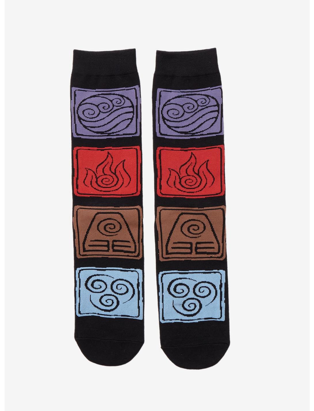 Avatar: The Last Airbender Four Nations Crew Socks, , hi-res