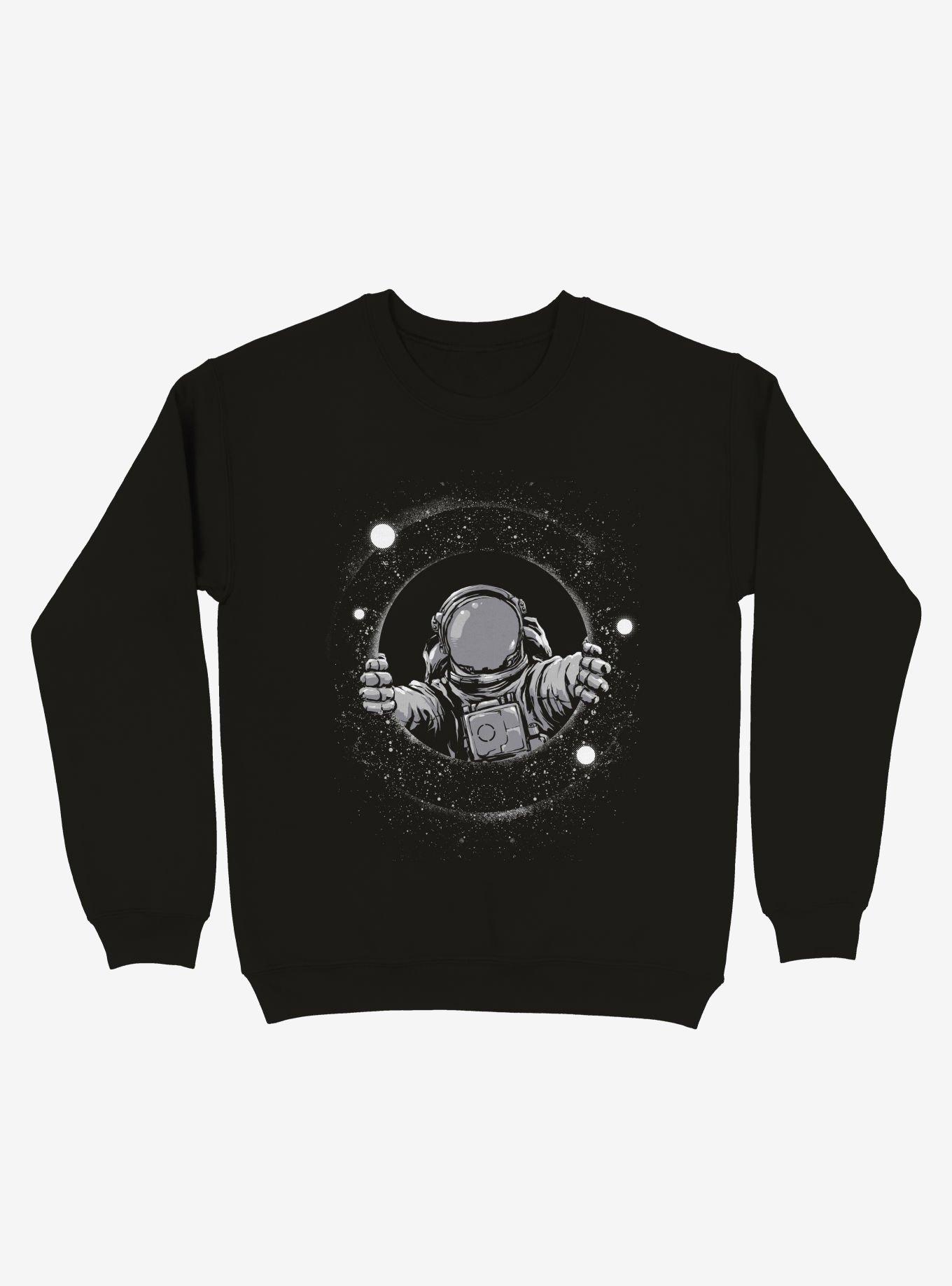 Astronaut Holding Black Hole Crew Sweatshirt, , hi-res