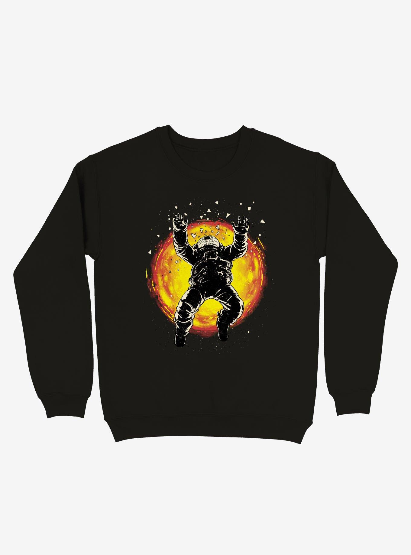 Astronaut Lost In The Space Black Sweatshirt, , hi-res