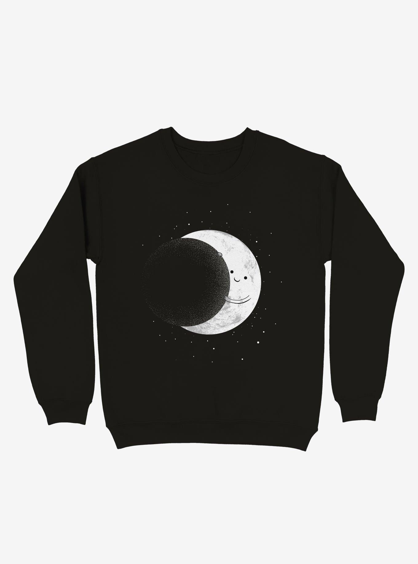 Slide Moon Space Show Black Sweatshirt, , hi-res