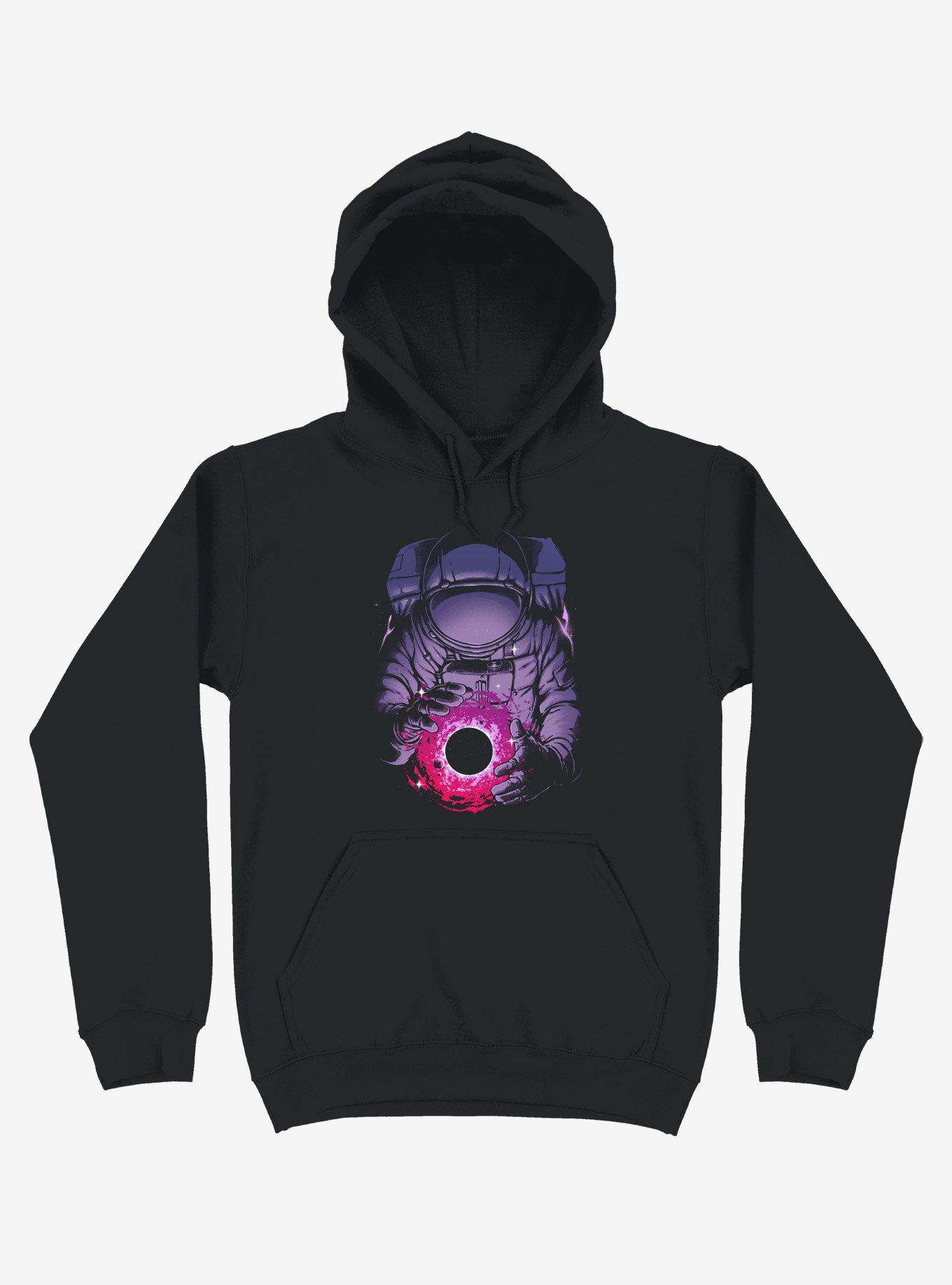 Astronaut Deep Space Black Hoodie, BLACK, hi-res
