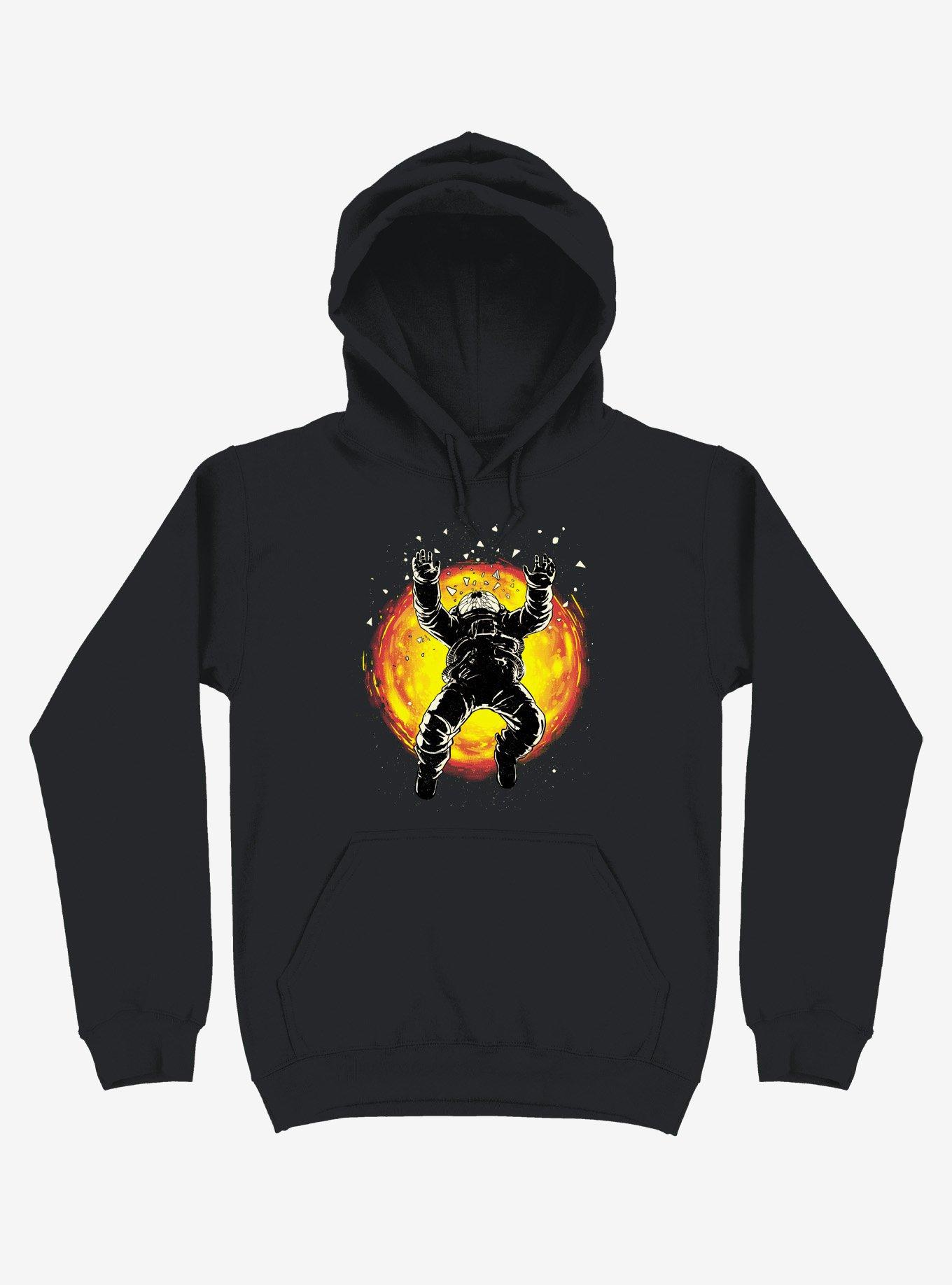 Astronaut Lost In The Space Black Hoodie, , hi-res
