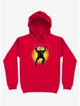 Astronaut Lost In The Space Red Hoodie, RED, hi-res