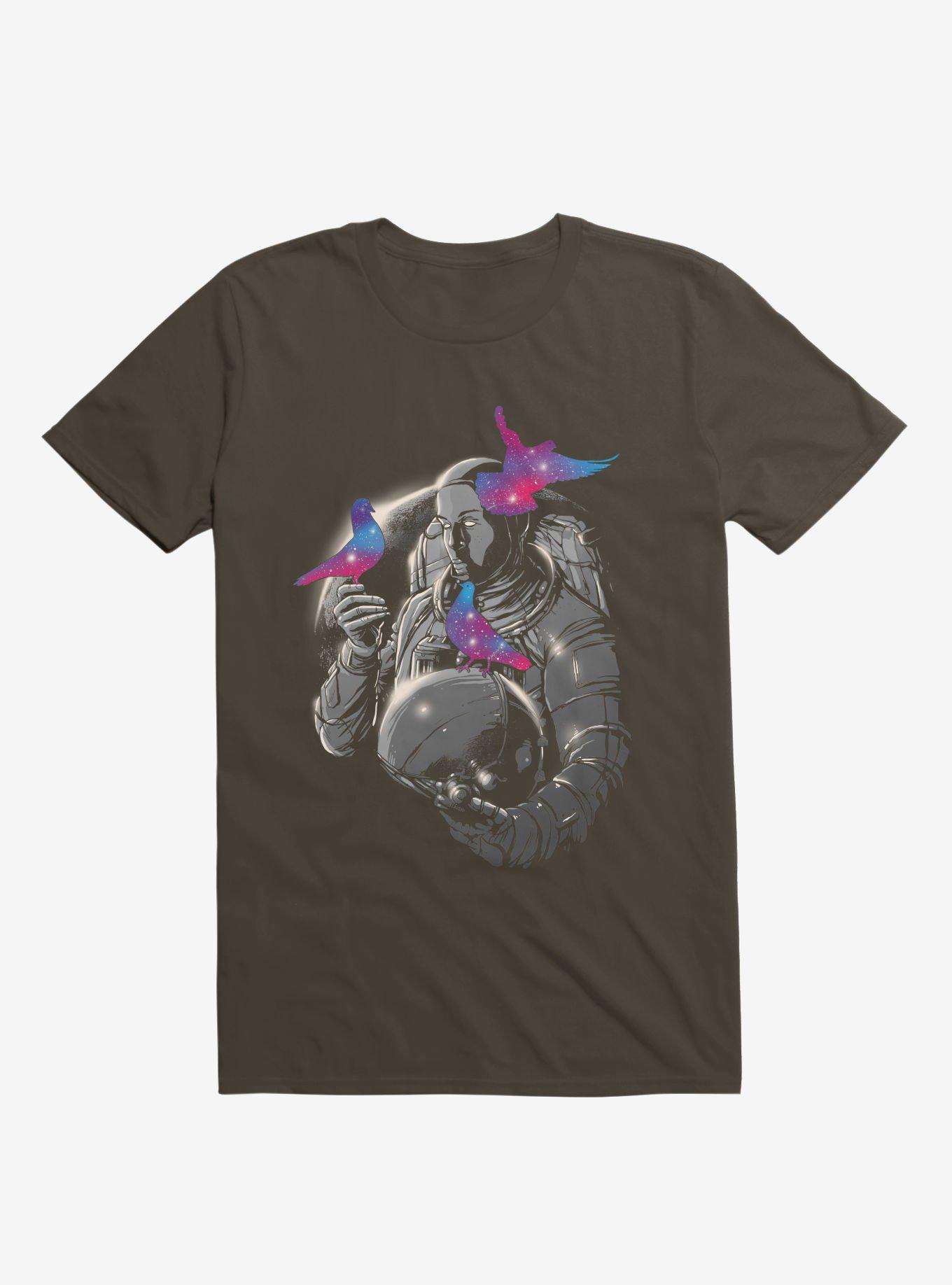 Astronaut A Touch Of Whimsy Brown T-Shirt, , hi-res