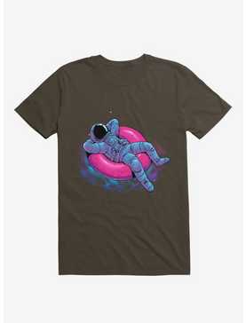 Astronaut Floating Dream Brown T-Shirt, , hi-res