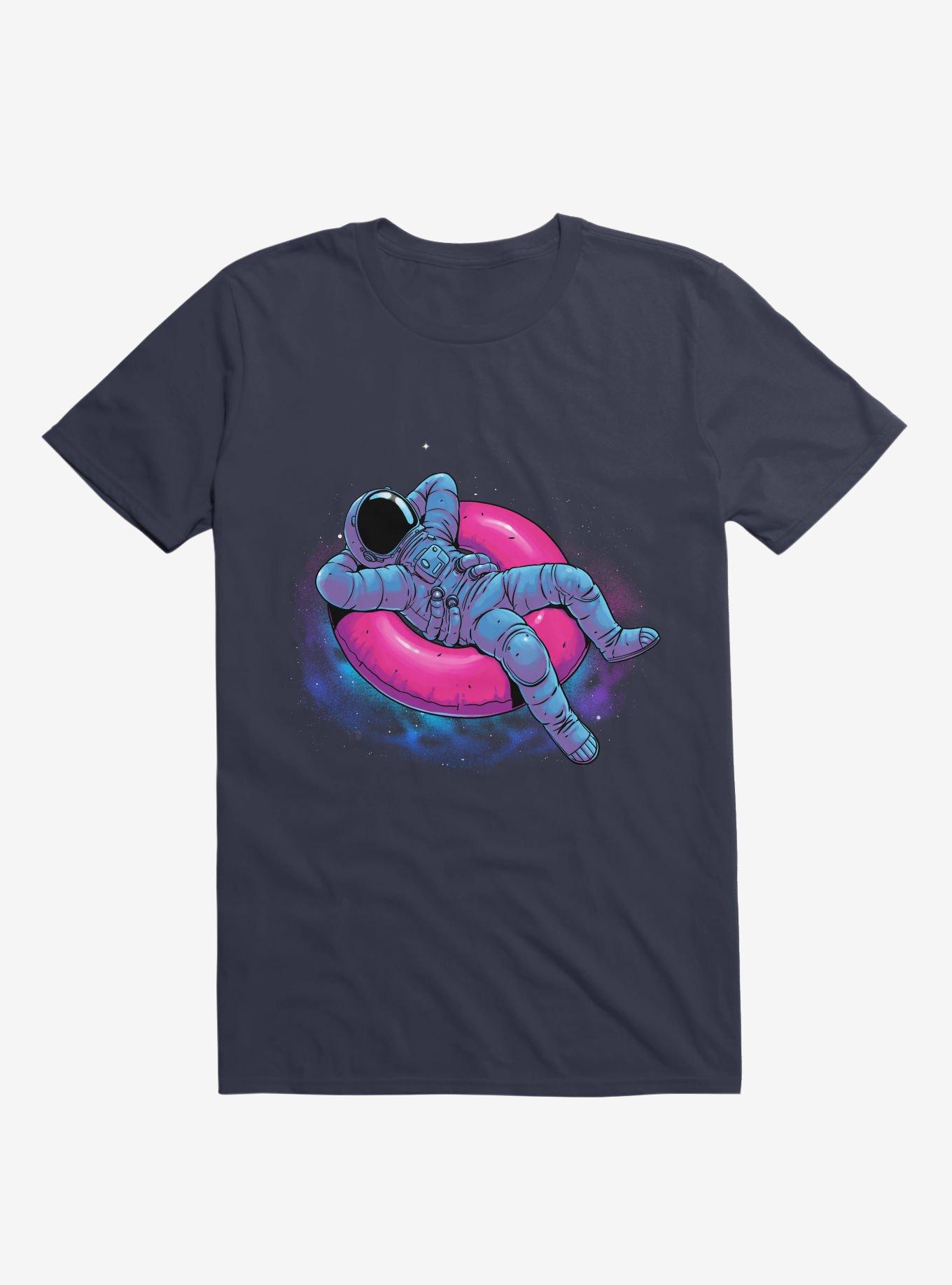 Astronaut Floating Dream Navy Blue T-Shirt