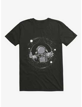 Astronaut Holding Black Hole Black T-Shirt, , hi-res