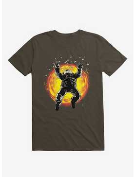 Astronaut Lost In The Space Brown T-Shirt, , hi-res