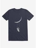 Astronaut Moon Swing Navy Blue T-Shirt, NAVY, hi-res