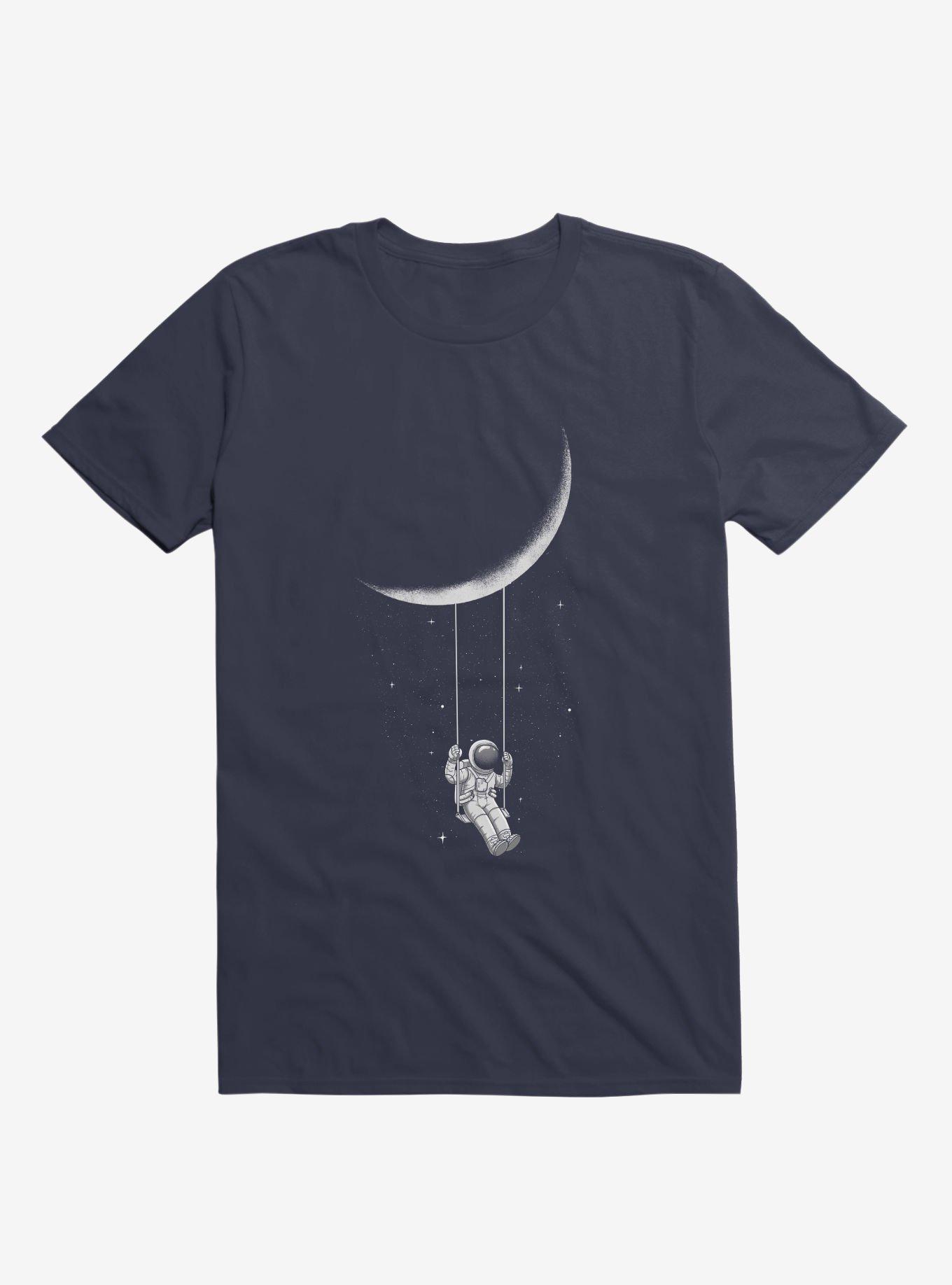 Astronaut Moon Swing Navy Blue T-Shirt, , hi-res