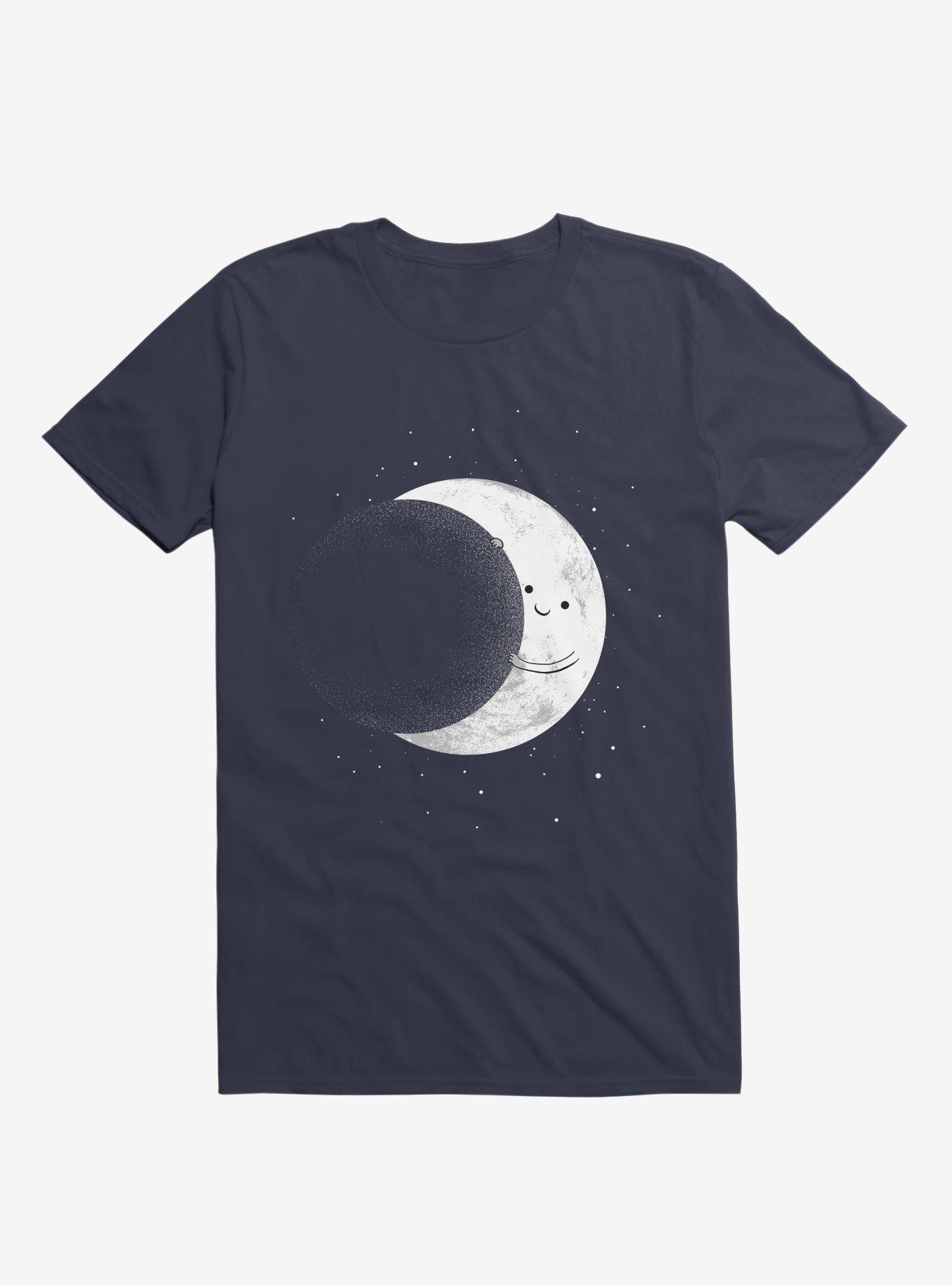 Slide Moon Space Show Navy Blue T-Shirt, NAVY, hi-res