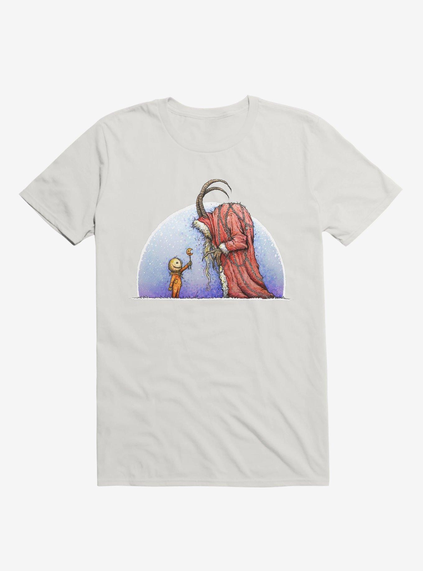 THRDLESS Holiday Horrors Meet Krampus White T-Shirt