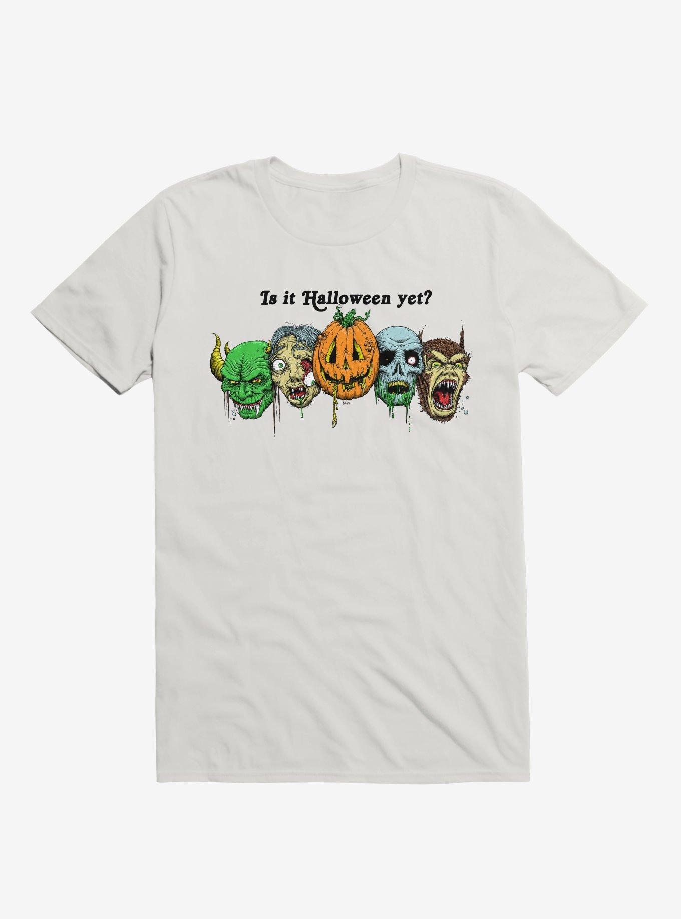 Is It Halloween Yet? White T-Shirt, , hi-res