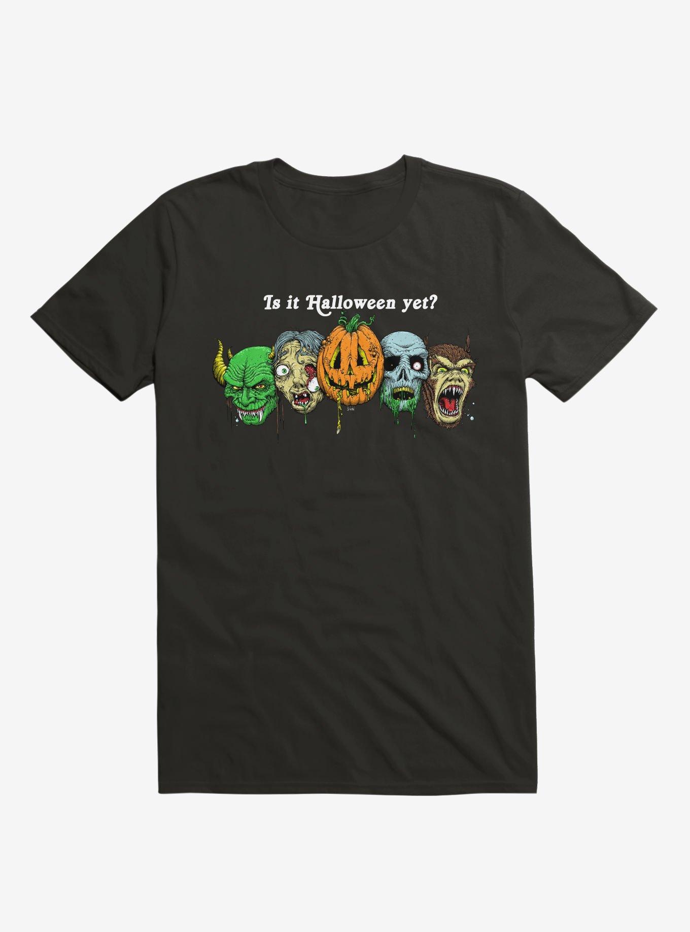 Is It Halloween Yet? Black T-Shirt, BLACK, hi-res