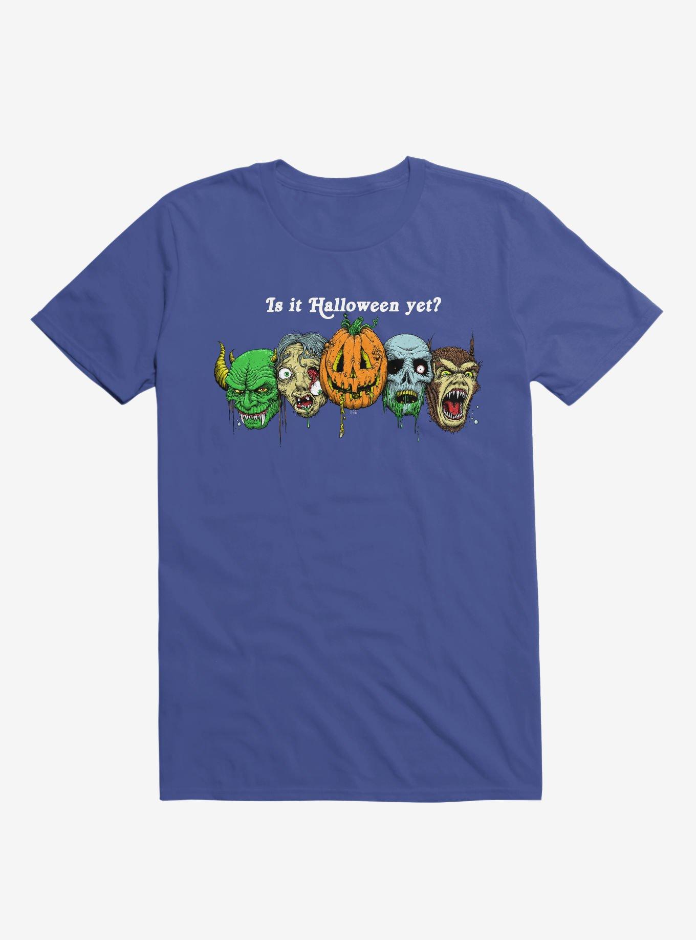 Is It Halloween Yet? Royal Blue T-Shirt, , hi-res