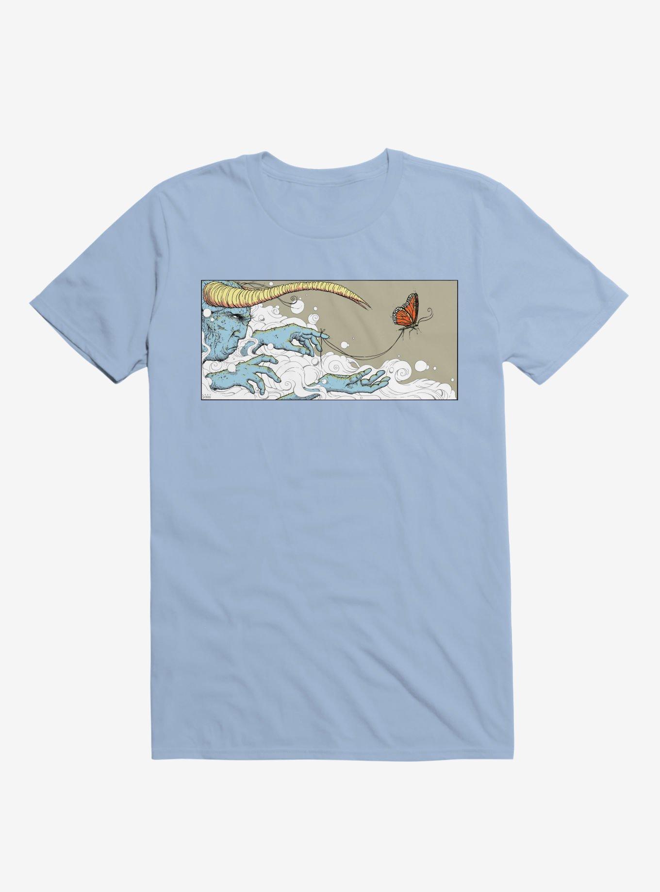 Never Letting Go Butterfly Light Blue T-Shirt, , hi-res