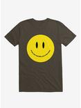 You're Too Close Smile Face Brown T-shirt, BROWN, hi-res