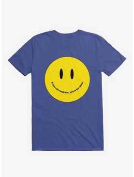 You're Too Close Smile Face Royal Blue T-Shirt, , hi-res