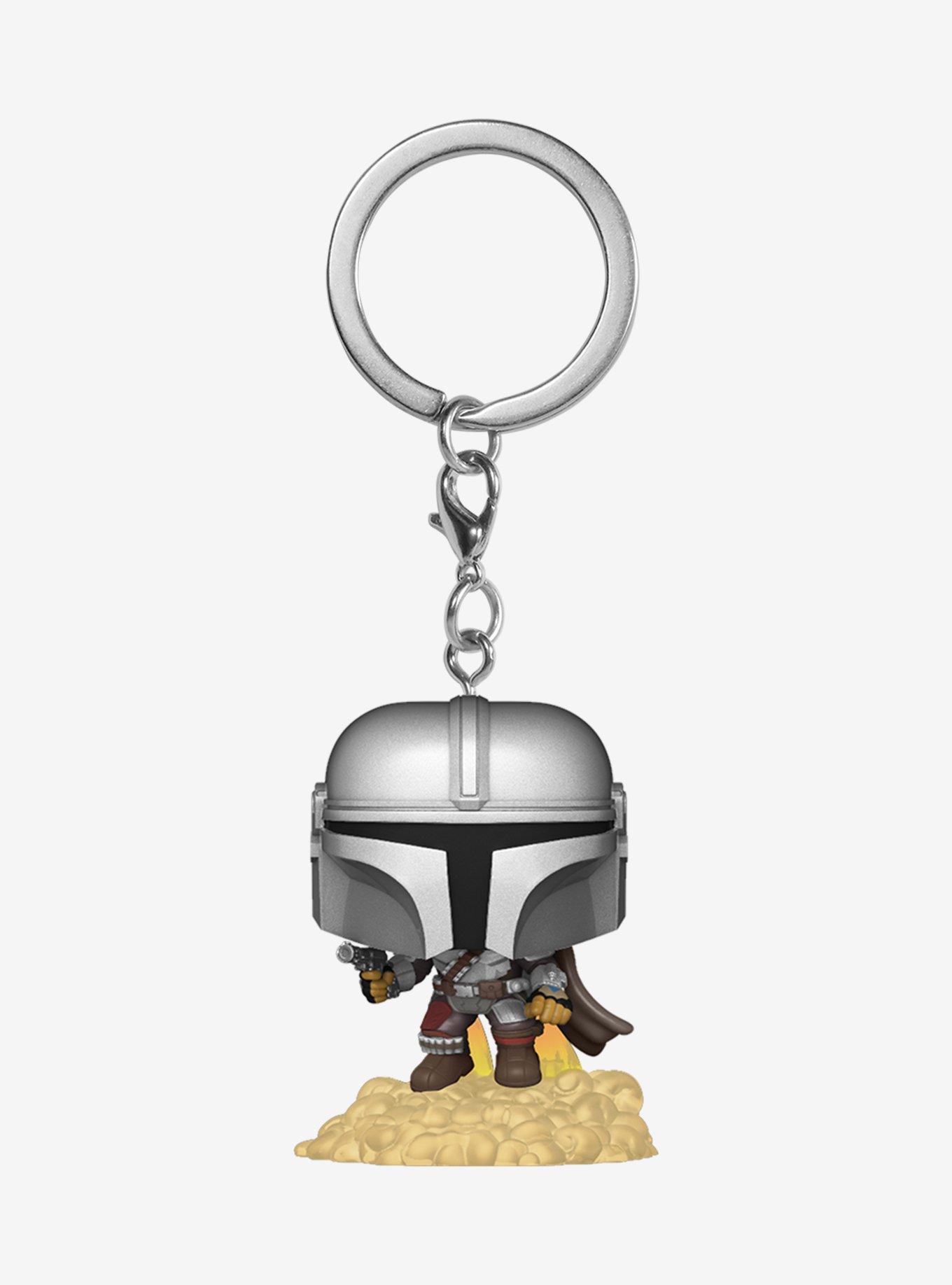 Funko Pocket Pop! Star Wars The Mandalorian Mando with Jetpack Vinyl Keychain, , hi-res