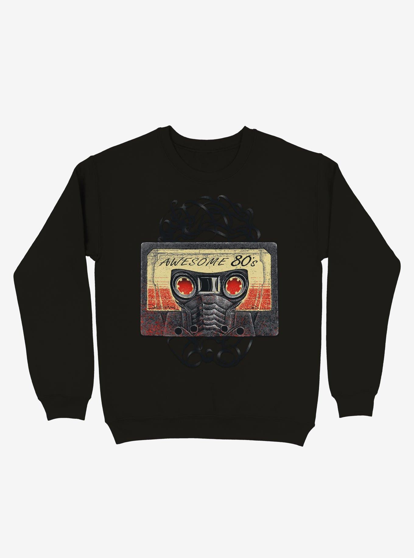 Awesome 80's Mixtape Black Sweatshirt, , hi-res