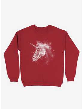 Space Constellation Unicorn Red Sweatshirt, , hi-res