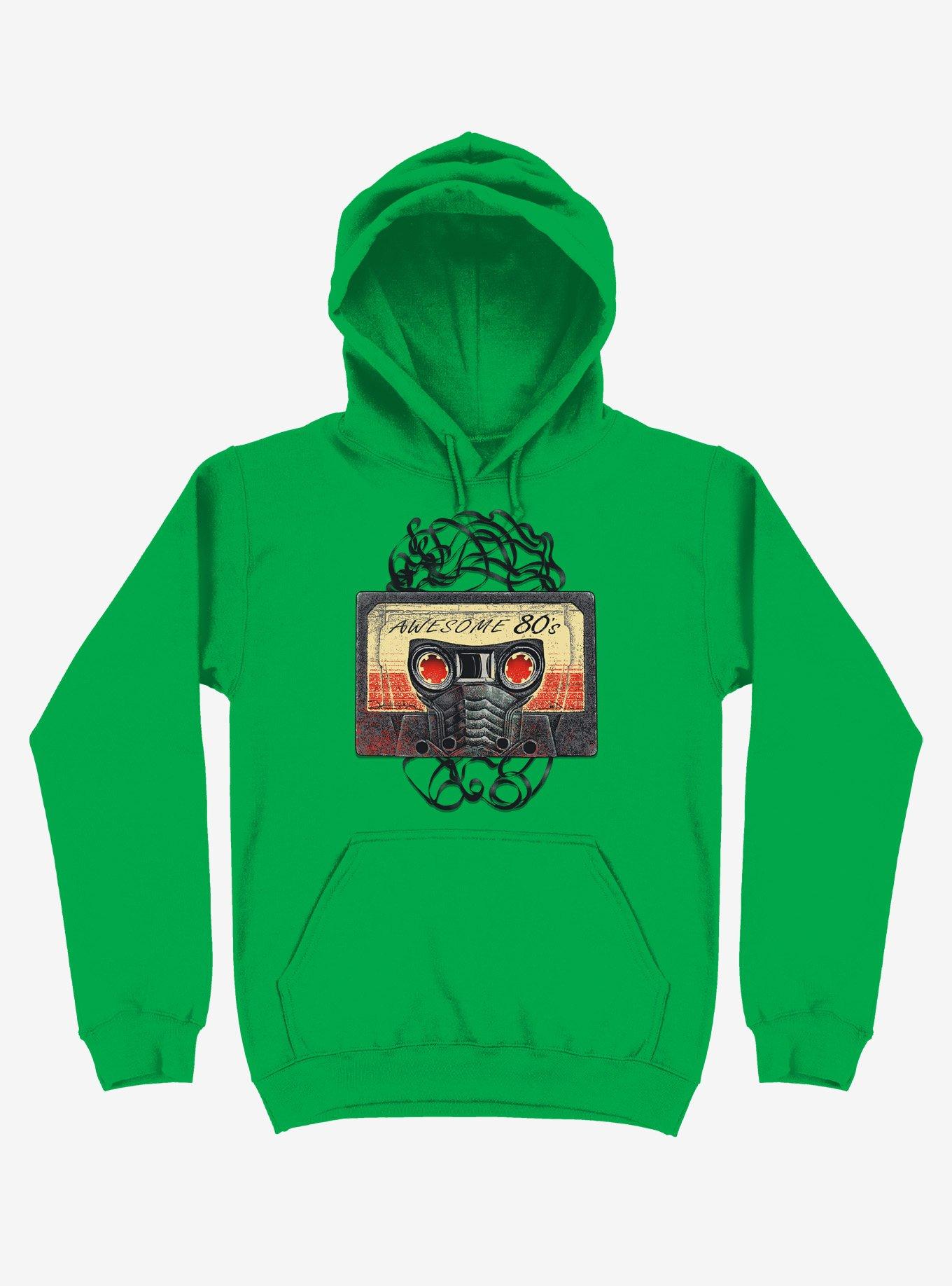 Awesome 80's Mixtape Kelly Green Hoodie, , hi-res