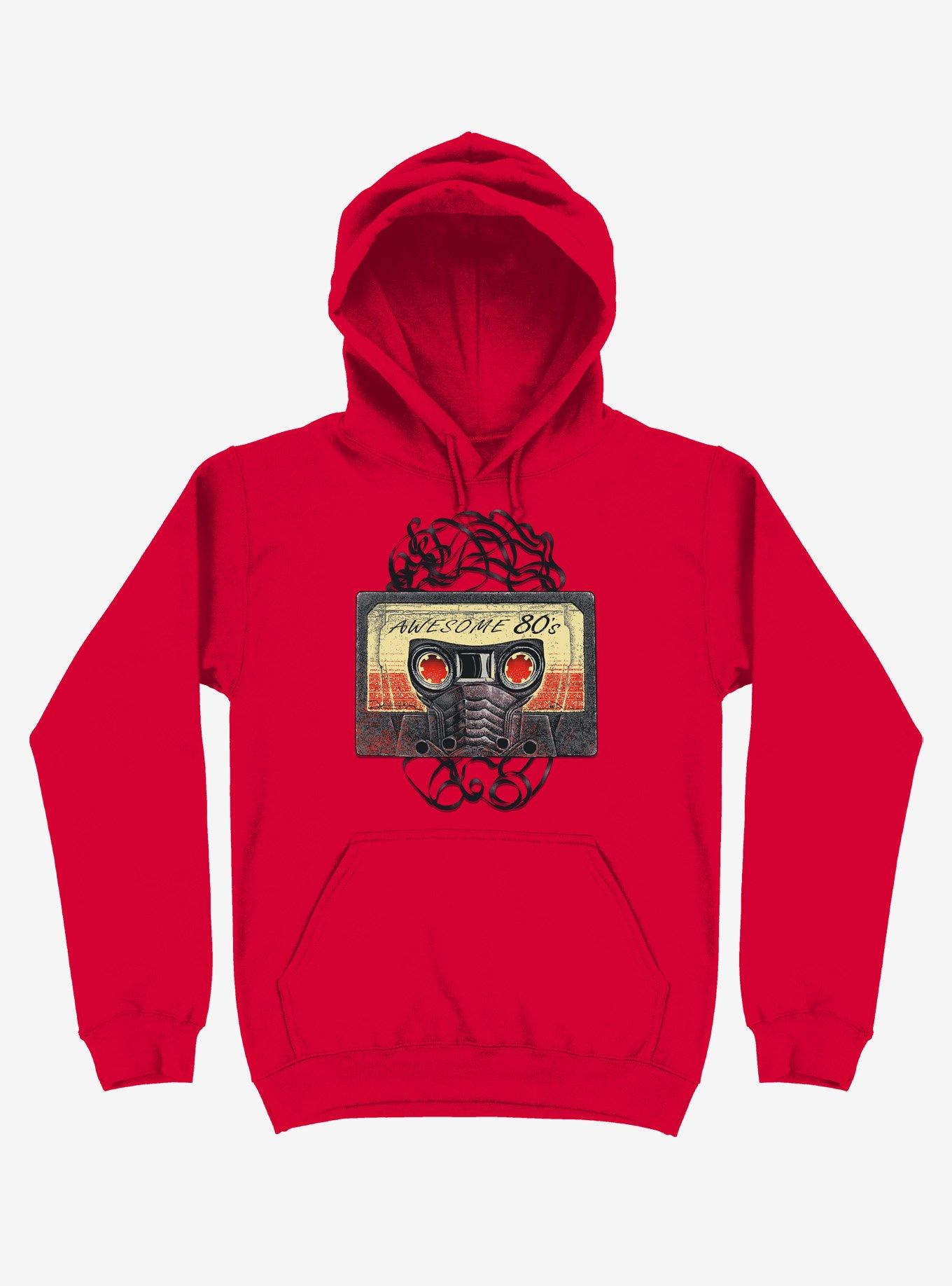 Awesome 80's Mixtape Red Hoodie, , hi-res