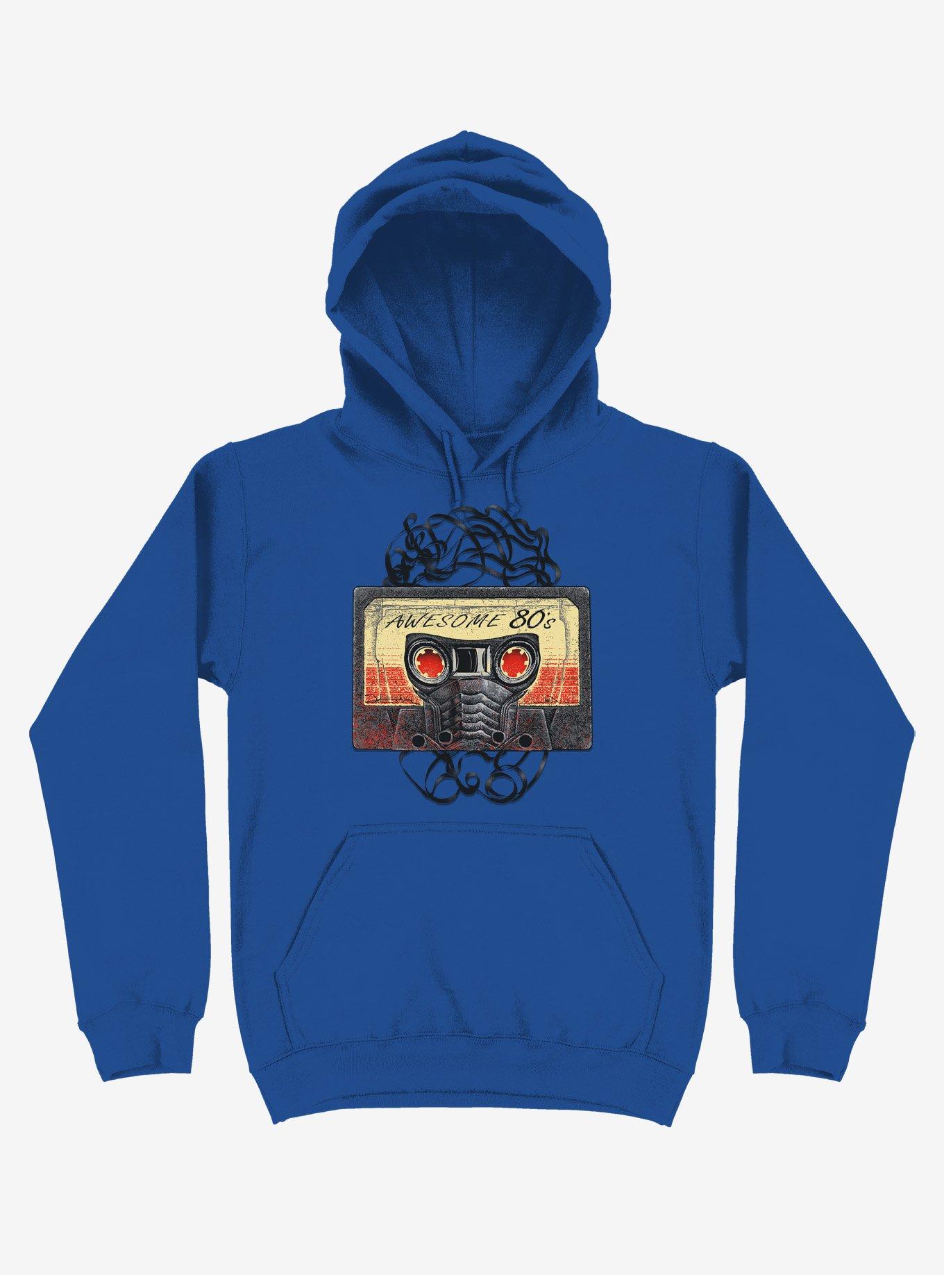 Awesome 80's Mixtape Royal Blue Hoodie, ROYAL, hi-res