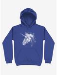 Space Constellation Unicorn Royal Blue Hoodie, ROYAL, hi-res