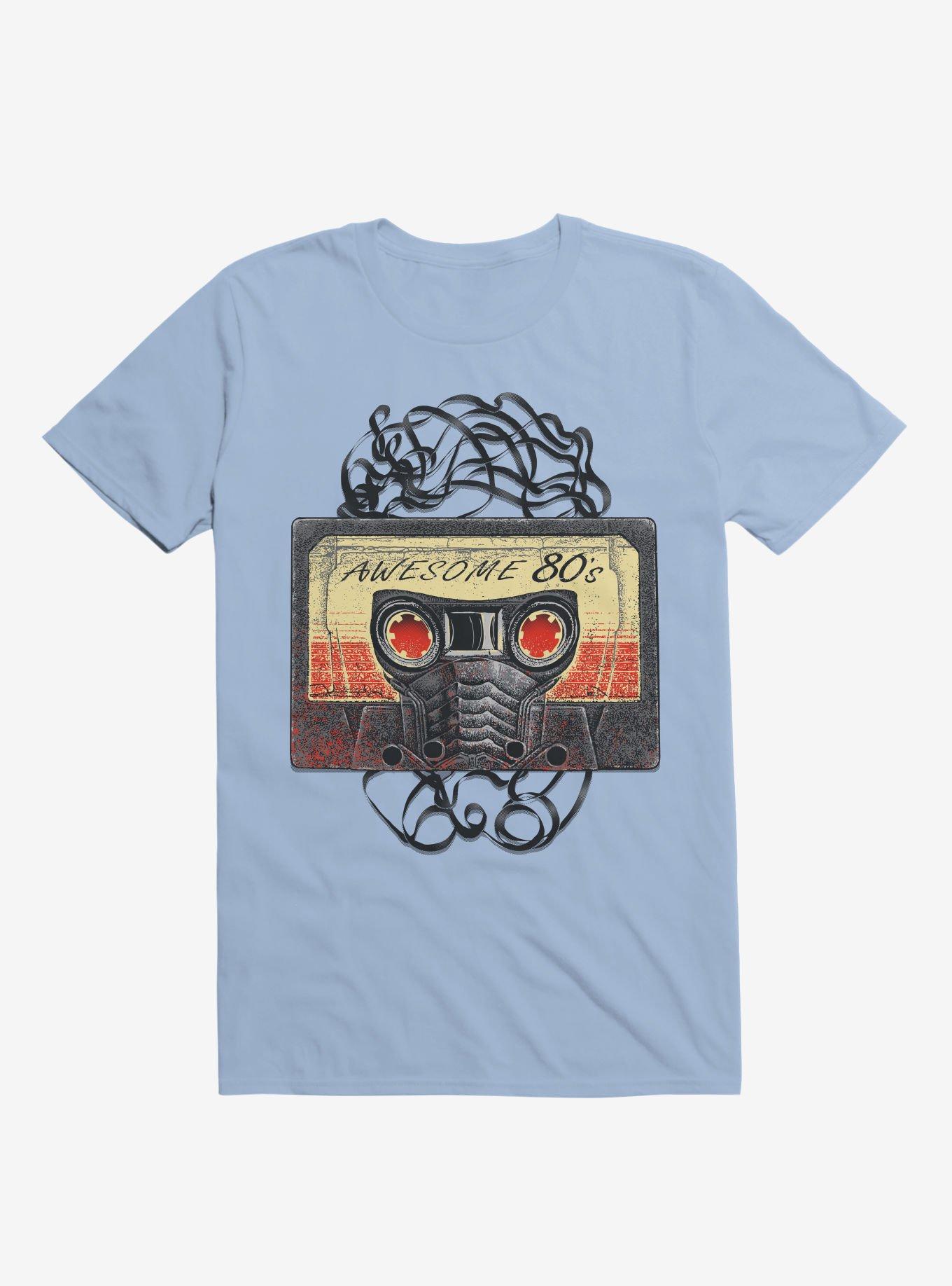 Awesome 80's Mixtape Light Blue T-Shirt, LIGHT BLUE, hi-res