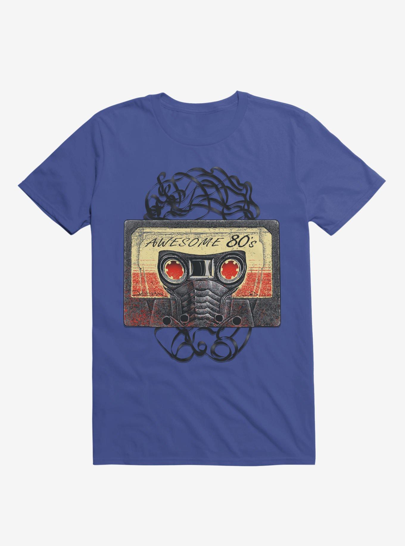 Awesome 80's Mixtape Royal Blue T-Shirt, , hi-res