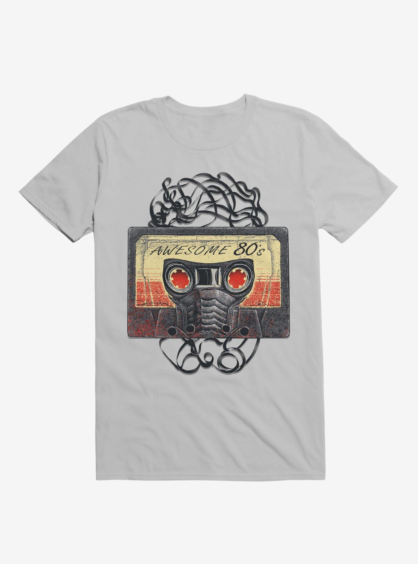 Awesome 80's Mixtape Ice Grey T-Shirt, , hi-res