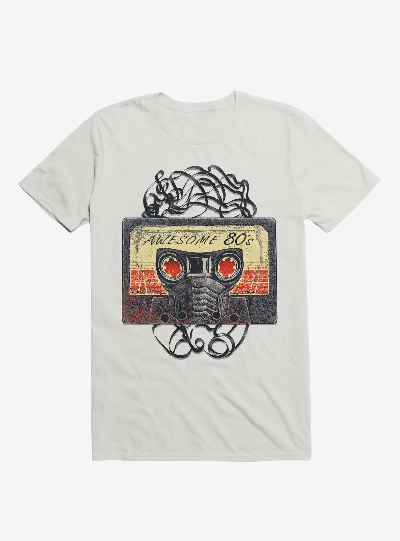 Awesome 80's Mixtape White T-Shirt, WHITE, hi-res