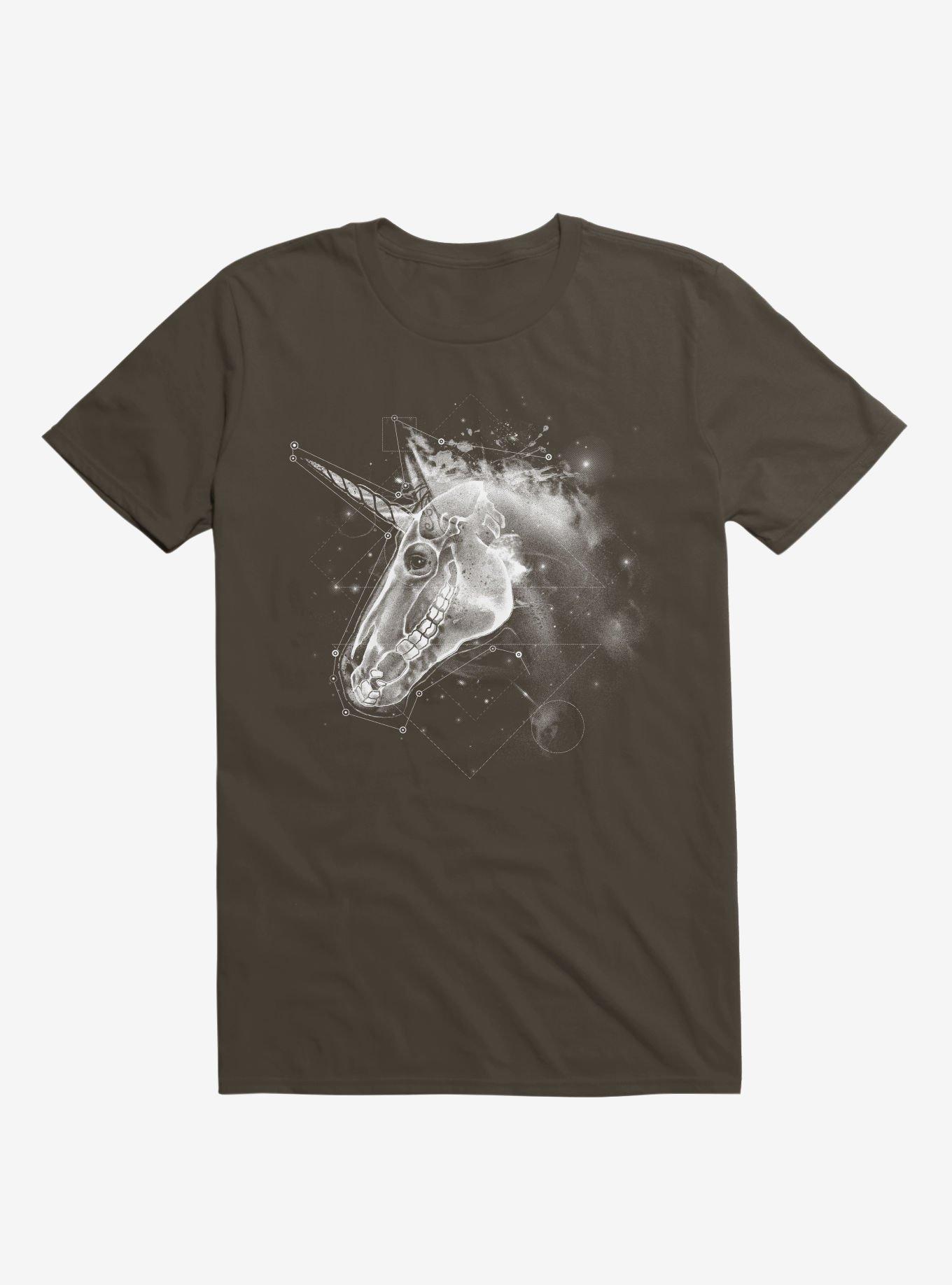 Space Constellation Unicorn Brown T-Shirt, , hi-res