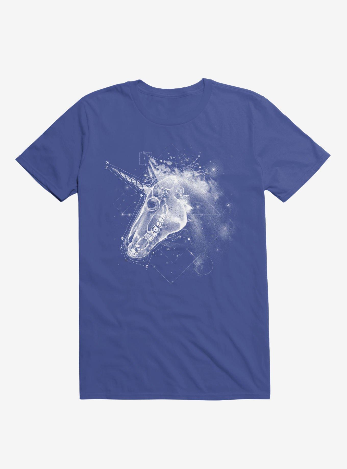 Space Constellation Unicorn Royal Blue T-Shirt