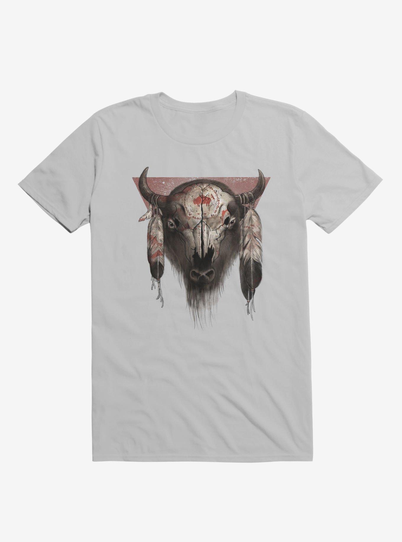 Tatanka Bison Head Ice Grey T-Shirt, , hi-res