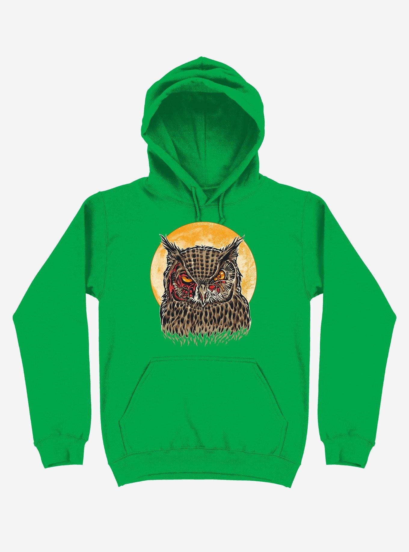 Owls green cheap hoodie