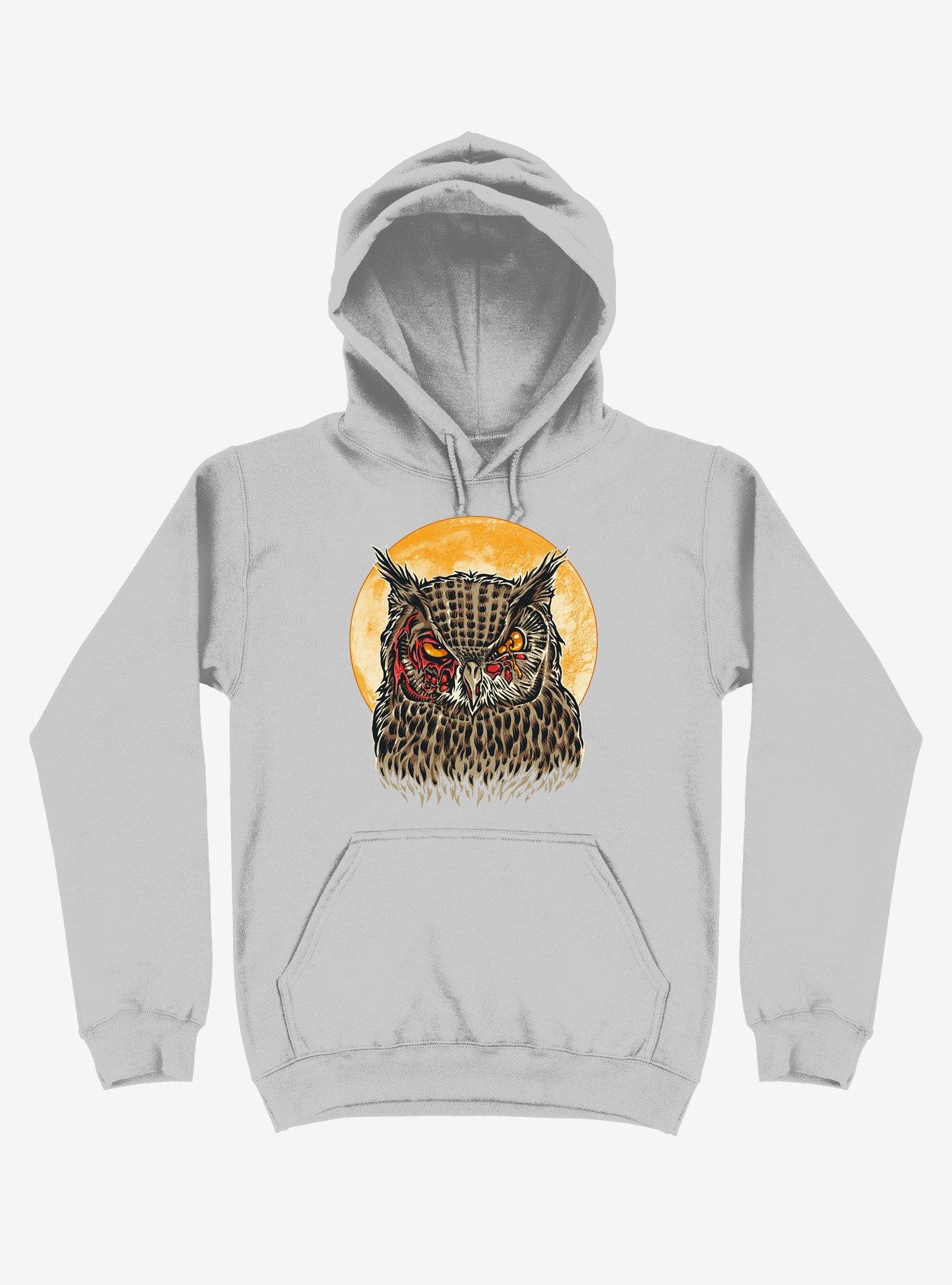 Zombie Blood Owl Sport Grey Hoodie, , hi-res