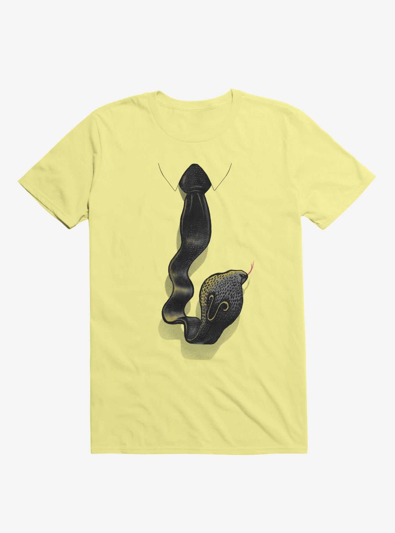 Cobra Tie Corn Silk Yellow T-Shirt, , hi-res