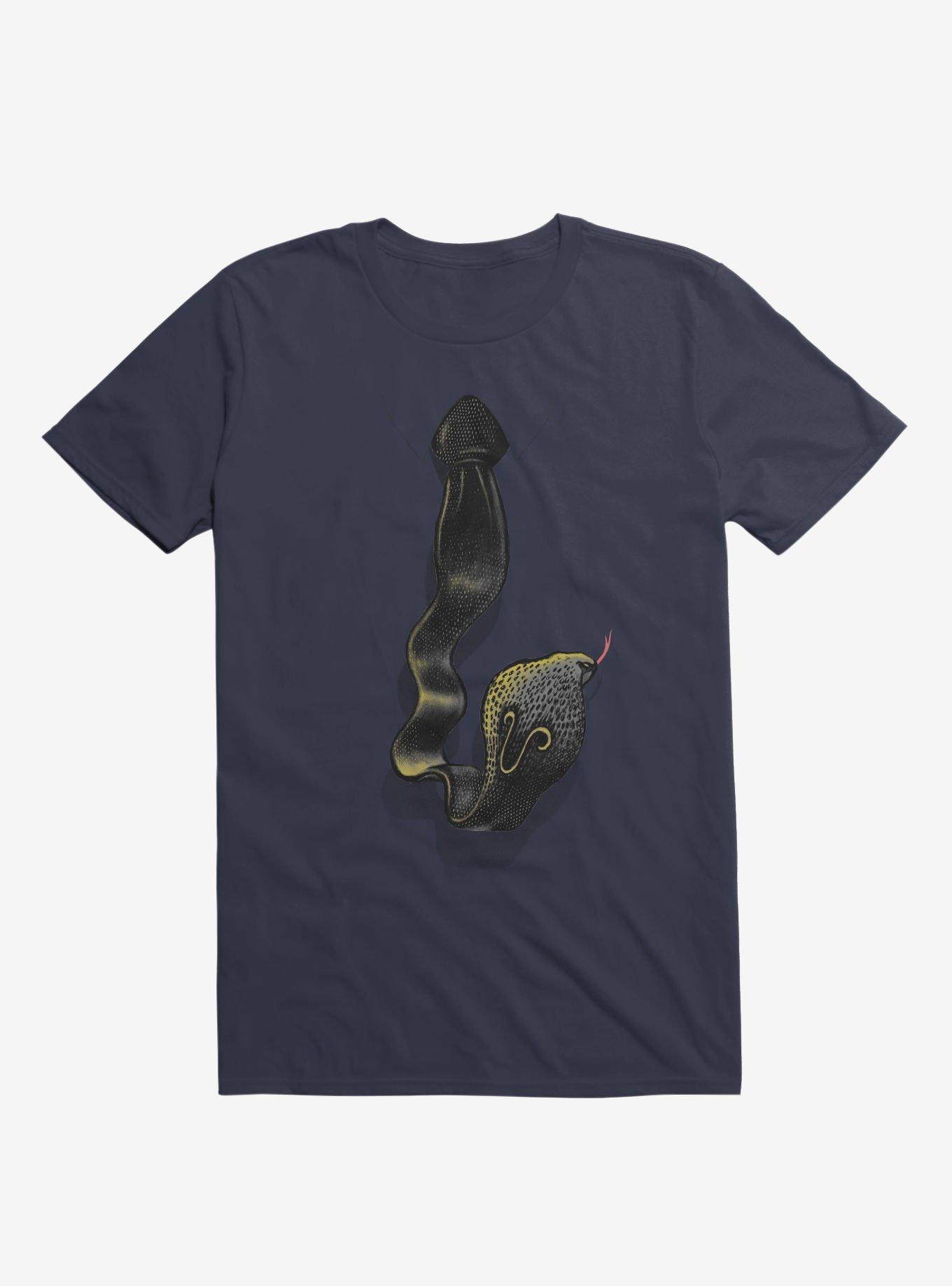 Cobra Tie Navy Blue T-Shirt, , hi-res