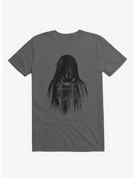 Long Horror Haunted House Hair Charcoal Grey T-Shirt, , hi-res