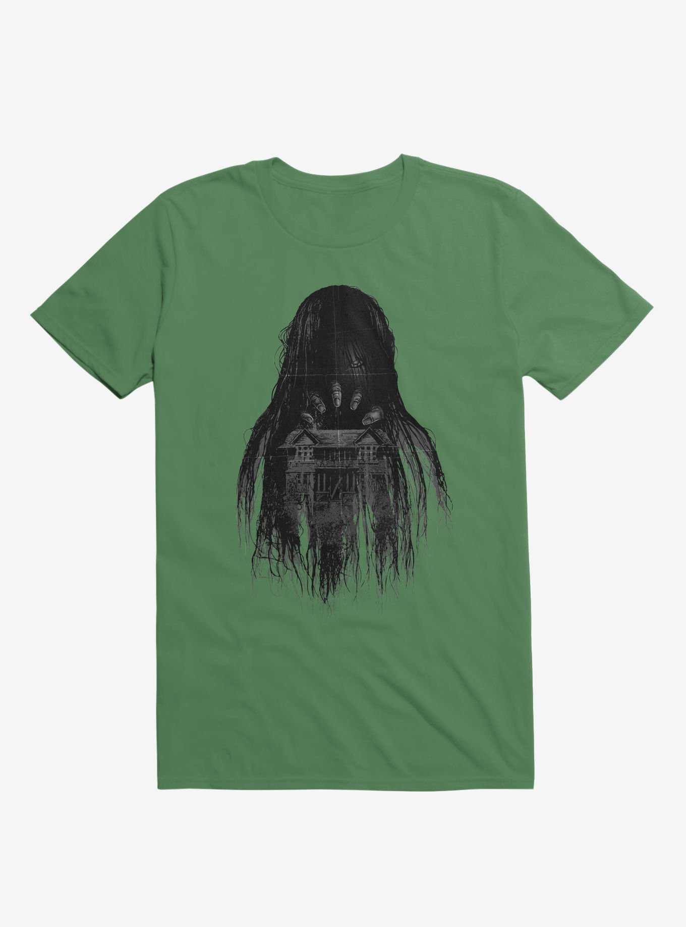 Long Horror Haunted House Hair Irish Green T-Shirt, , hi-res