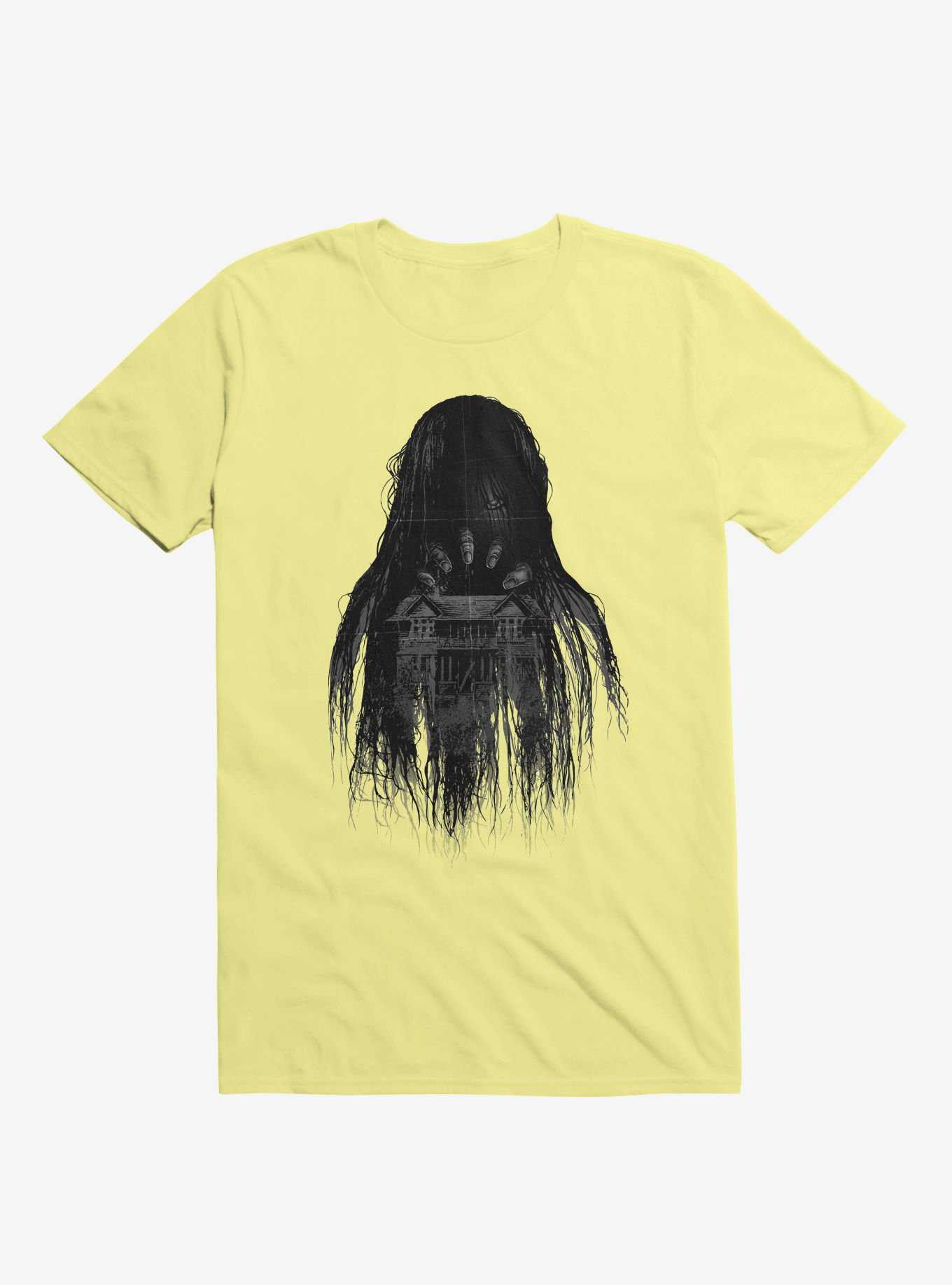 Long Horror Haunted House Hair Corn Silk Yellow T-Shirt, , hi-res