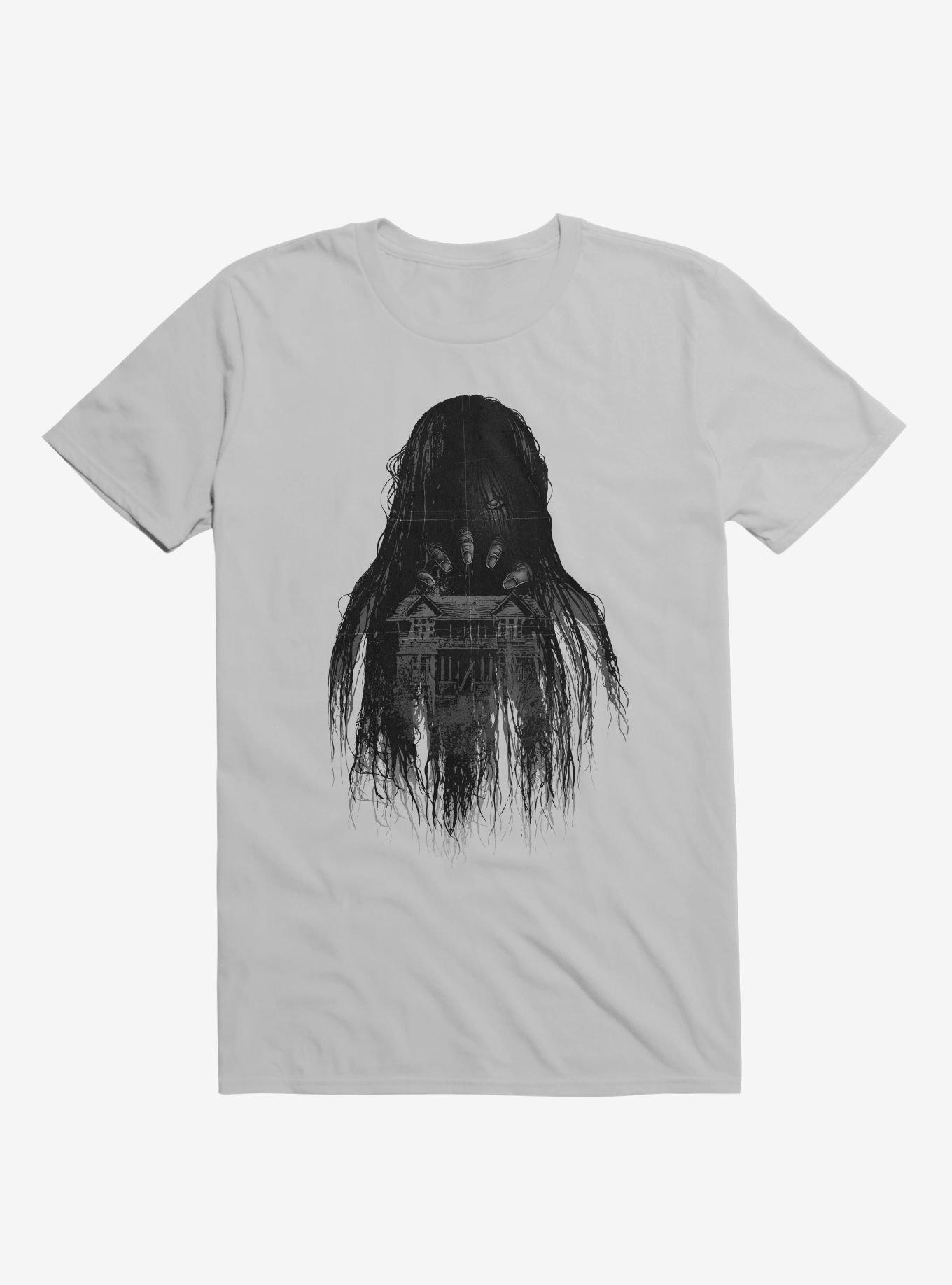 Long Horror Haunted House Hair Ice Grey T-Shirt, , hi-res