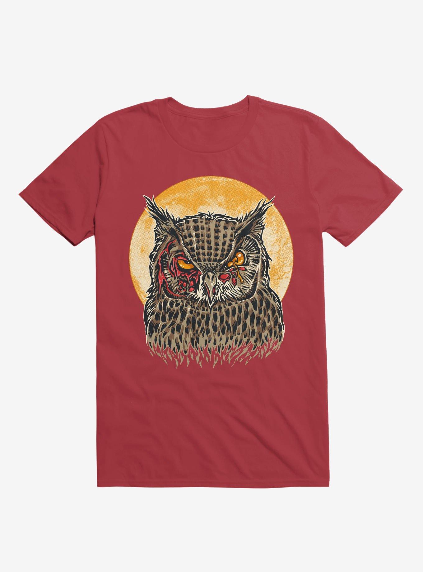 Zombie Blood Owl Red T-Shirt, , hi-res